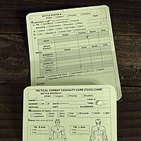 Rite in the Rain All-Weather Combat Card, Tactical Combat Casualty Care Card (TCC / MIST), 6" x 5"