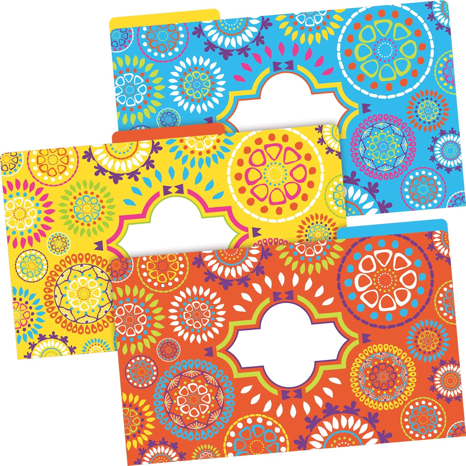 Barker Creek Legal-Size Designer File Folders, Moroccan, Multicolor, Replace Bland and Boring with Bright and Beautiful
