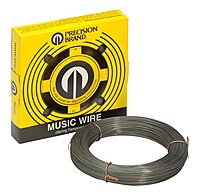 13 Gage, 0.031 Inch Diameter x 391 Ft. Long, High Carbon Steel, Tempered Music Wire Coil