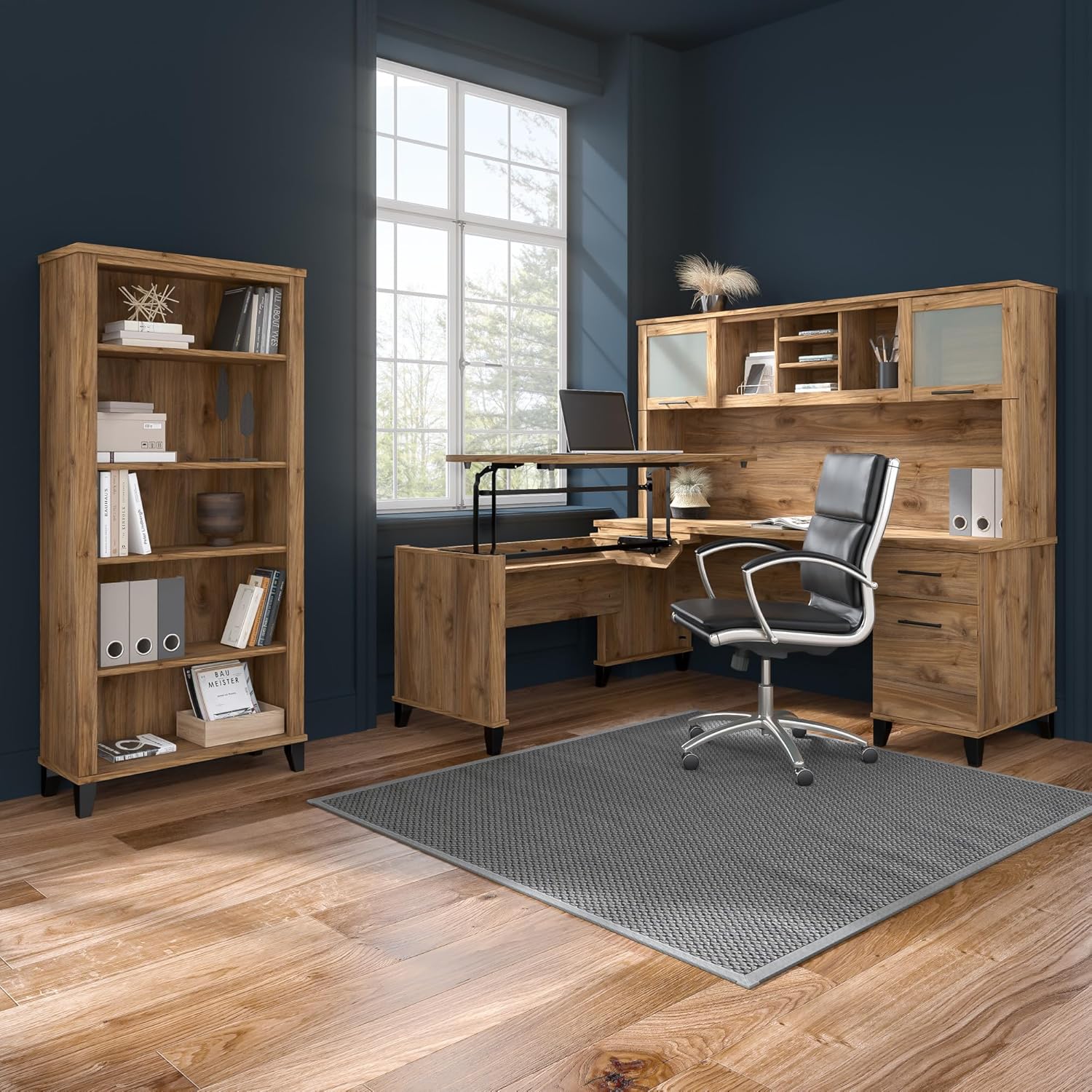Bush Furniture Somerset 72W Office Desk with Drawers