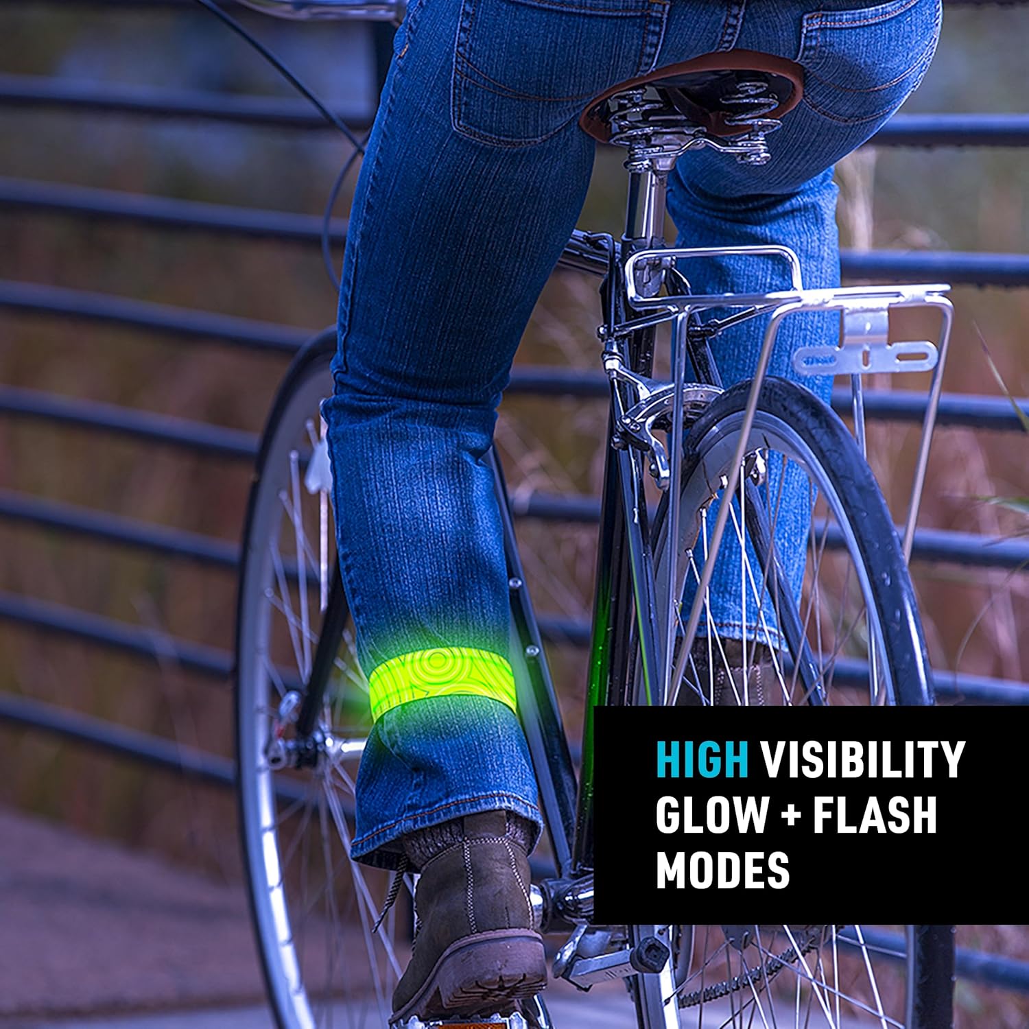 Nite Ize SlapLit Rechargeable LED Slap Wrap - Light-Up Band for Wrists or Ankles