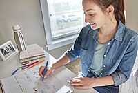 Paper Mate Flair Porous-Point Pens, Medium Point, 0.7 mm, Assorted Ink Colors, Pack Of 4 Pens