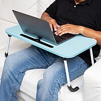 Mind Reader Lap Desk Laptop Stand Bed Tray Folding Legs Portable MDF