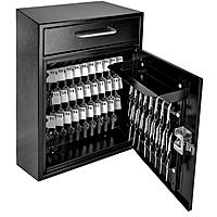 MAIL BOSS Key Boss Heavy-Duty High Security 105-Position Locking Key Cabinet & Drop Box