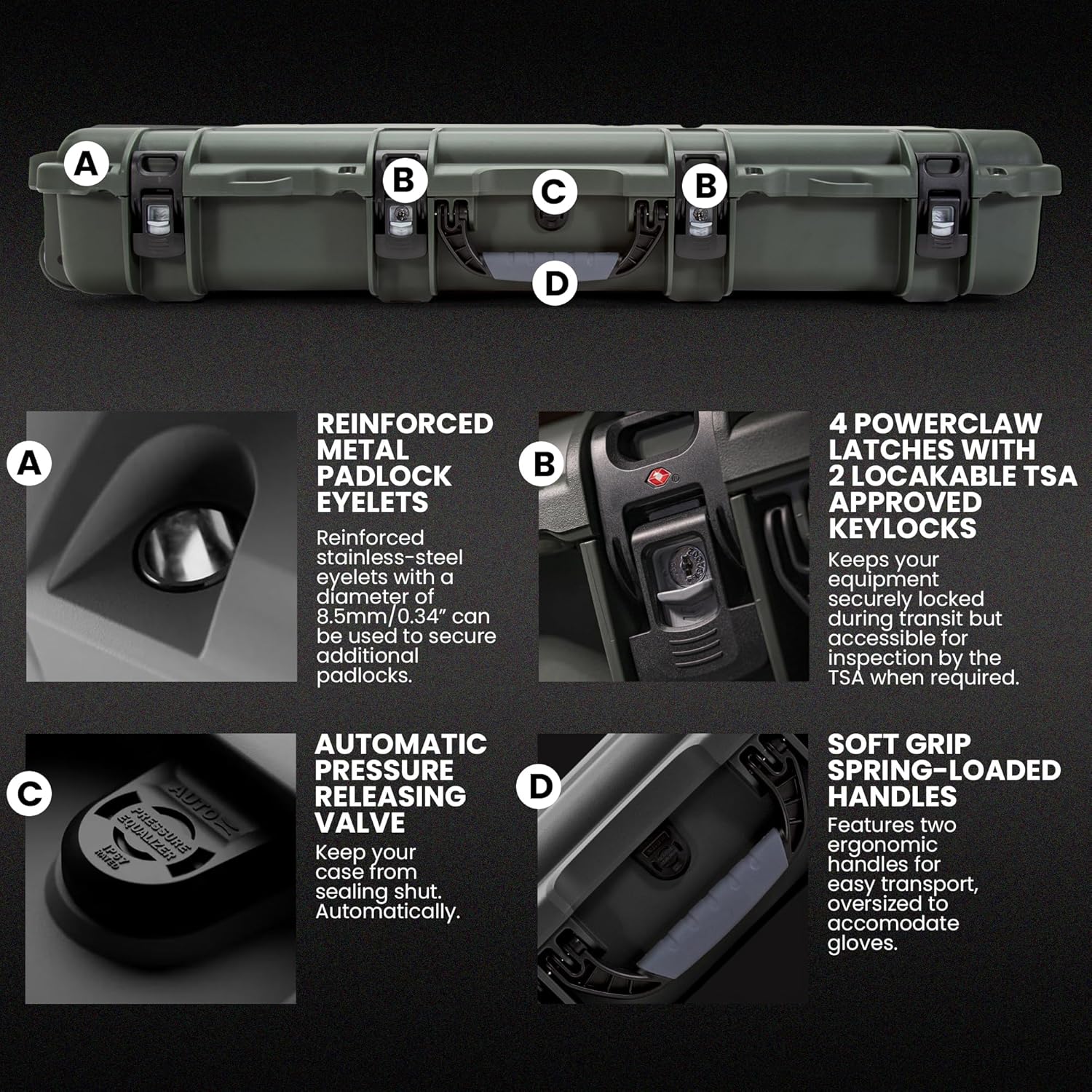 NANUK 985 Hard Case with Wheels & Customizable Foam Insert