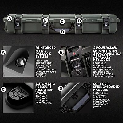 NANUK 985 Hard Case with Wheels & Customizable Foam Insert
