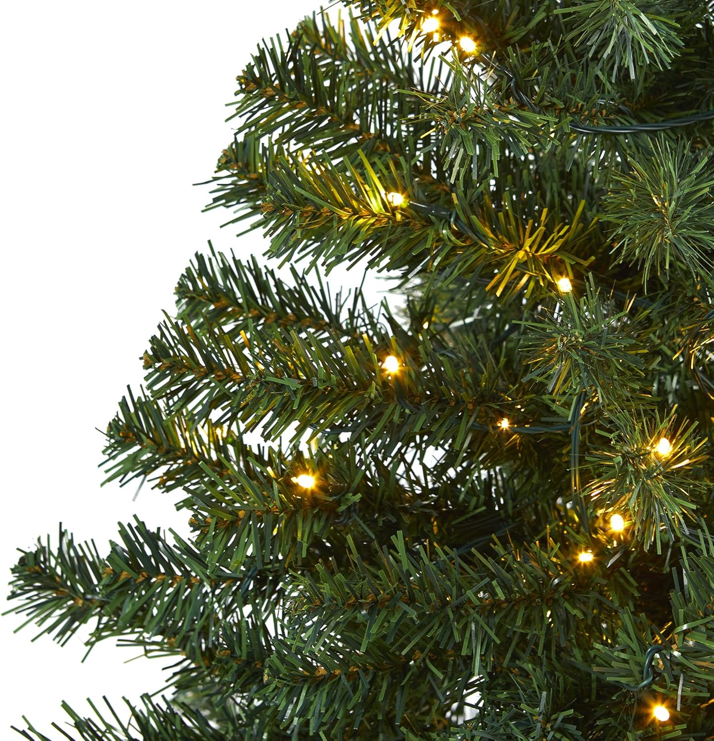 Nearly Natural 4ft. Northern Tip Pine Artificial Christmas Tree with 100 Clear LED Lights