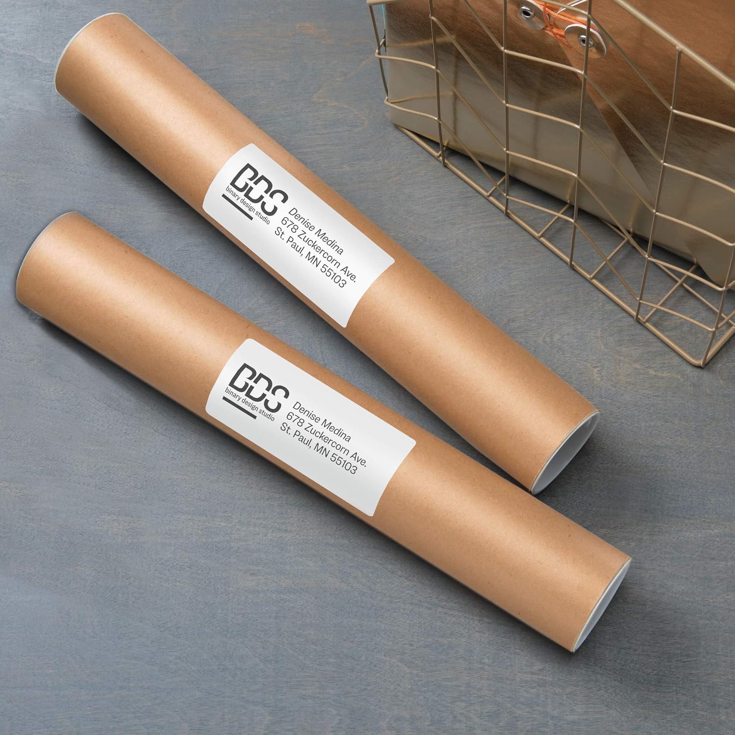 AVERY Matte White Rectangle Labels, Sure Feed Technology, 3-1/4" x 8-3/8"