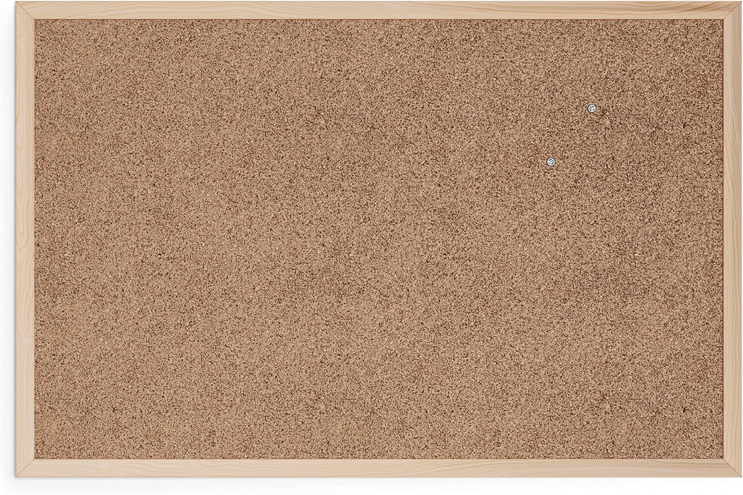 U BRANDS Cork Bulletin Board, Birch Wood Frame