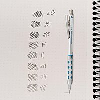 Pentel C27BPHB3K6 Super Hi-Polymer Lead Refills, 0.7mm, HB, Black, 30/Tube