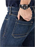 5.11 Tactical Men's Defender-Flex Slim Jeans, Fitted Waistband, 7 Pockets, Style 74465