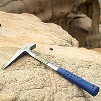 ESTWING Rock Pick 22 oz Geology Hammer with Pointed Tip & Shock Reduction Grip