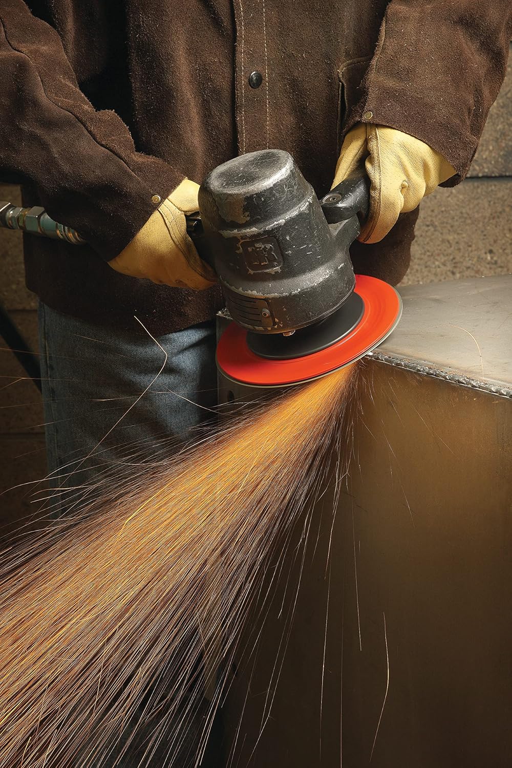 3M Fibre Disc 987C - 36+ Grit Metal Grinding Disc - Ceramic Precision Shaped Grain - Center Hole Orange