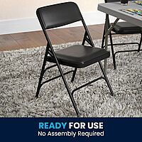 Flash Furniture Hercules Series Upholstered Metal Folding Chairs