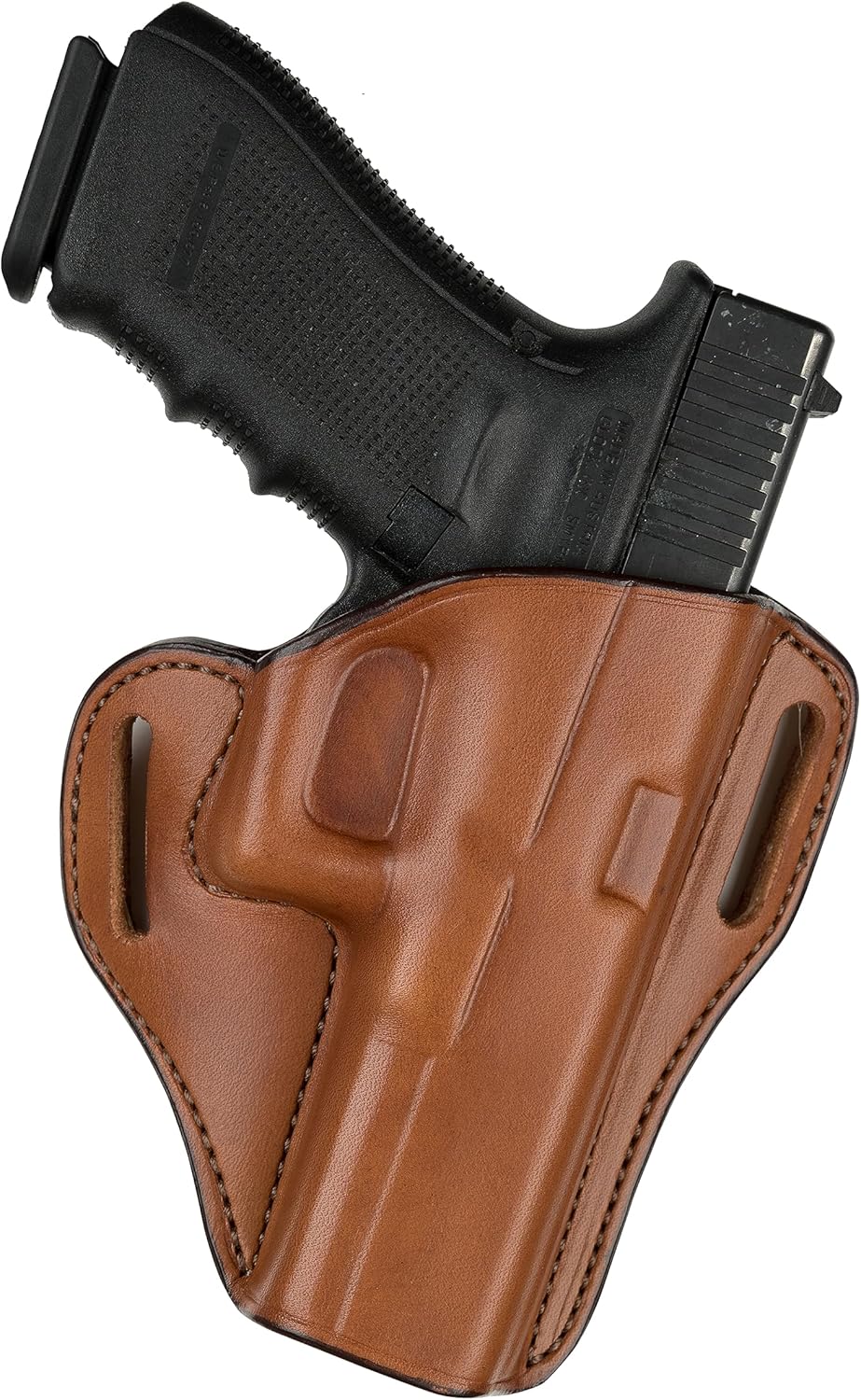 BIANCHI Model 57 Remedy Open-Top Full-Grain Leather Belt Slide Holster