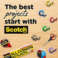 Scotch Double Sided Tape for Crafts, Scrapbooking, Teacher School Supplies, Arts and Crafts, Junk Journal Supplies