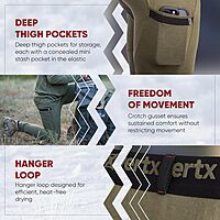 VERTX Mens Merino Wool Base Layer Pants