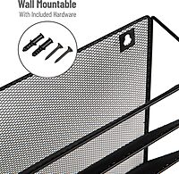 Mind Reader 5-Tier Vertical File Holder, Desktop Organizer, Wall Mount