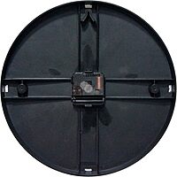 Infinity Instruments 12 Inch Prosaic Round Non-Ticking Silent Battery Operated Easy to Read Clock for Office, Classroom, School, Black