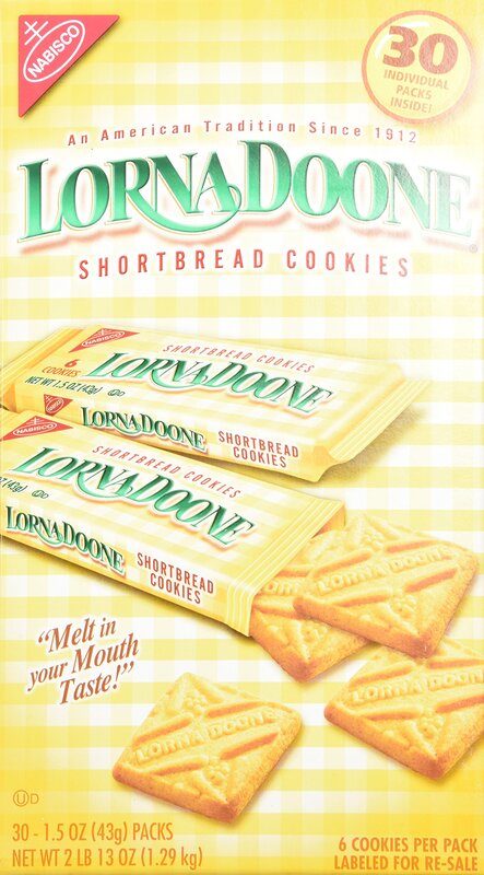 Lorna Doone Shortbread Cookies, 1.5 Oz, 6 Cookies Per Pack, Box Of 30 Packs