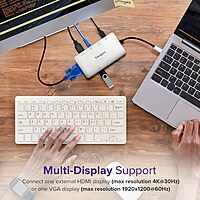 Targus DOCK419USZ Docking Station - for Notebook - 100W PD - USB Type-C - 3 USB Ports - RJ-45 - HDMI - VGA - Wired