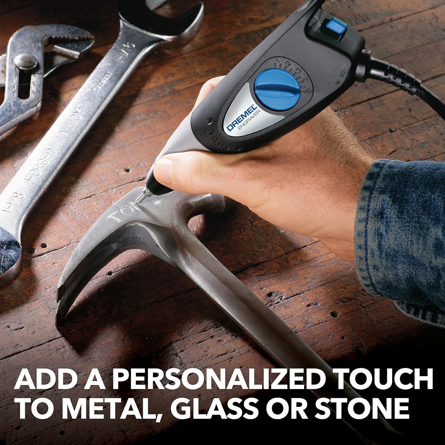 Dremel 120-Volt Engraver Rotary Tool with Stencils - Crafting Machine Perfect for DIY Personalizing and Engraving Leather