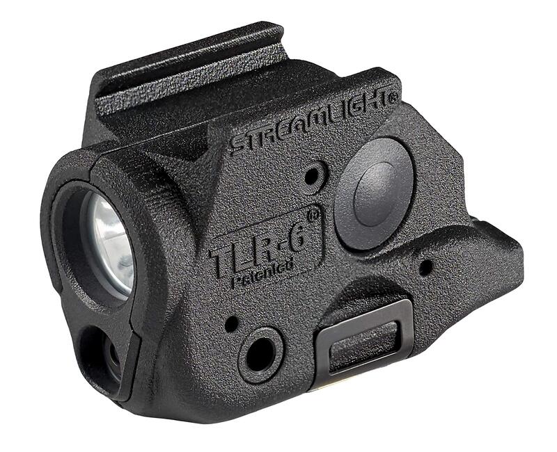 Streamlight 69287 TLR-6 100-Lumen 2000 Candela Rail-Mounted Tactical Weapon Light with Integrated Red Aiming Laser Designed Exclusively for The Springfield Armory Hellcat 3-Inch Micro Compact, Black