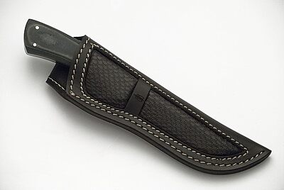 BucknBear Custom Handmade Damascus Utility Hunting Fixe Blade Knife (Green Micarta Handle)