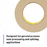 3M Flatback Tape 2517, General Purpose, Kraft Paper Backing, Immediate Initial Tack, Hand Tearable, Removes Easily