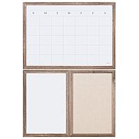 U Brands Decor Organization Center Kit, Rustic Wood Frame (4835U00-01)