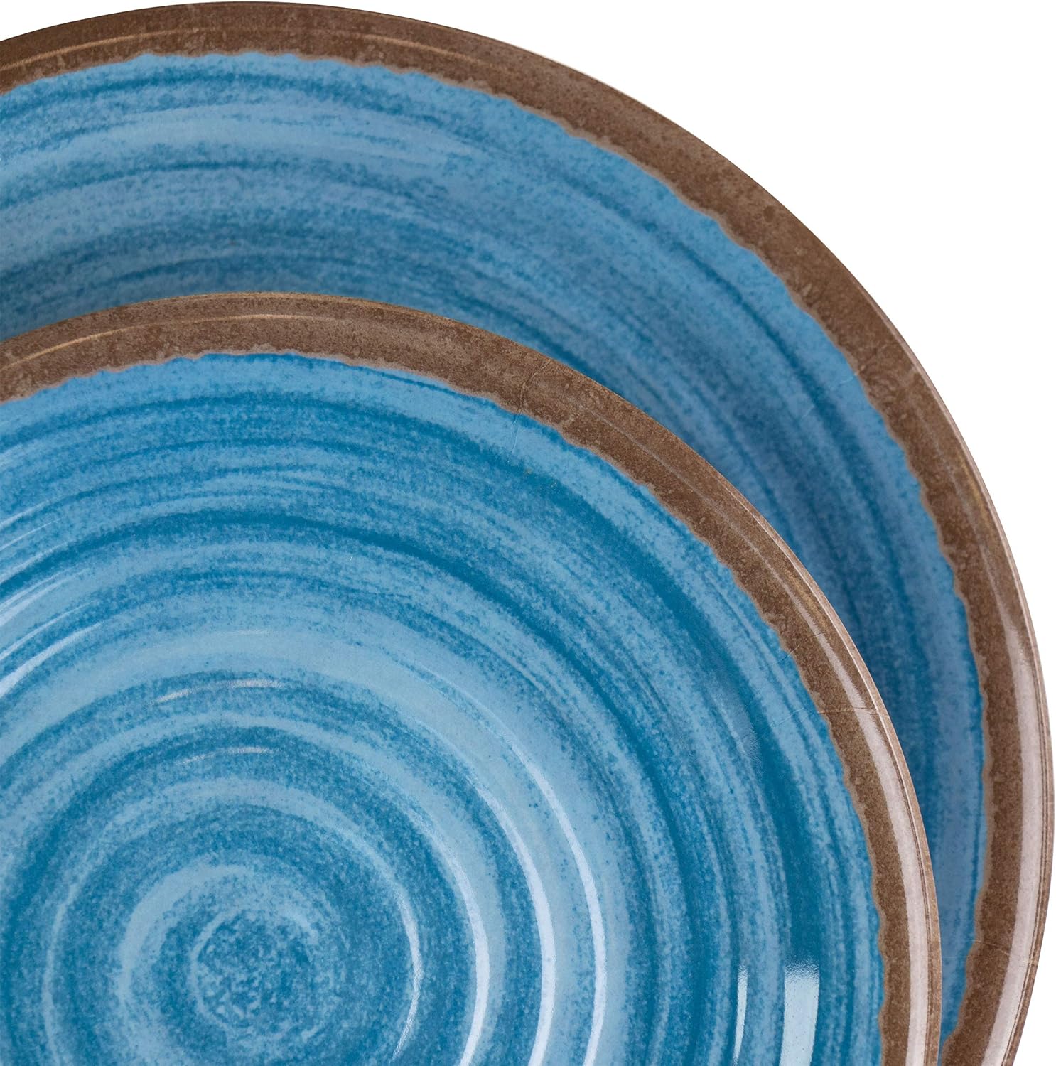 Elama 12-Piece Lightweight Melamine Dinnerware Set