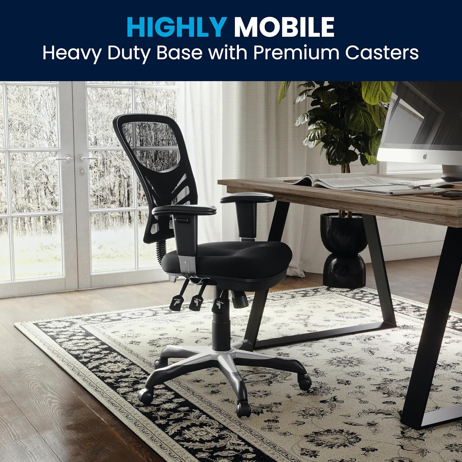 Flash Furniture Nicholas Mid-Back Swivel Office and Gaming Chair