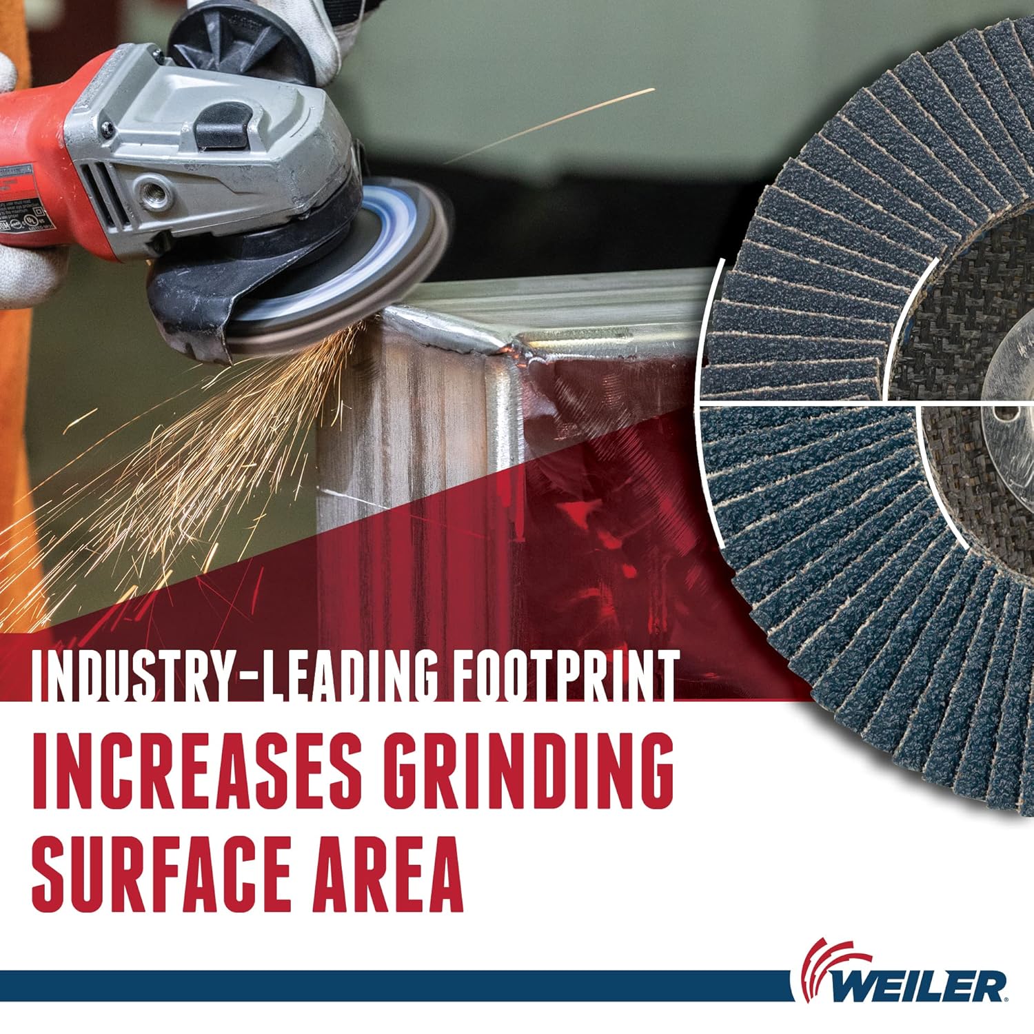 Weiler 50843 Big Cat High Density Abrasive Flap Disc, Type 27, Threaded Hole, Phenolic Backing, Zirconia Alumina, 7" Dia