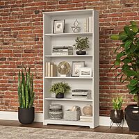 BUSH FURNITURE Cabot Tall 5 Shelf Bookcase