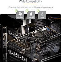 StarTech.com 5-Port USB PCIe Card, USB 3.2 10Gbps, PCI Express Card with 4X USB-C Ports, 1x USB-A Internal Port