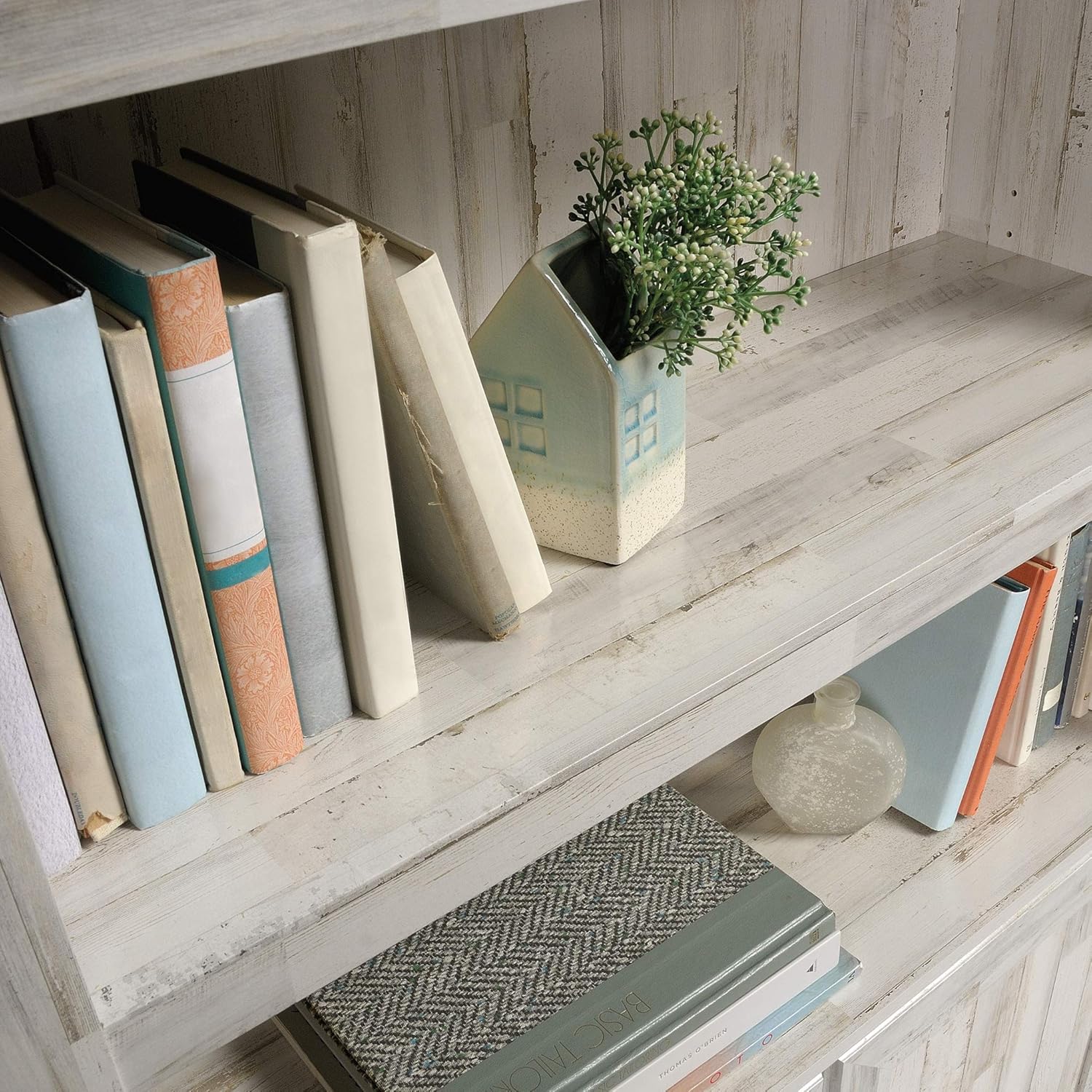 Sauder Select 70inH 5-Shelf Bookcase With Doors