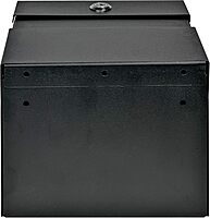 Mail Boss Locking Steel Suggestion Box (9.5" H x 7" W x 6" D) - Black