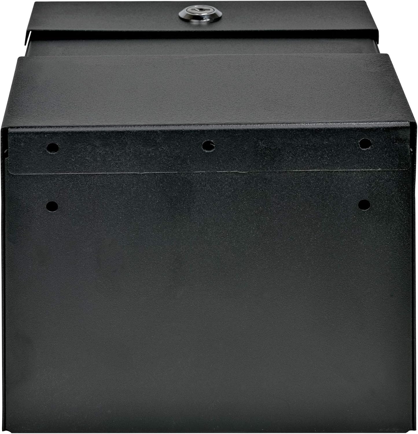 Mail Boss Locking Steel Suggestion Box (9.5" H x 7" W x 6" D) - Black
