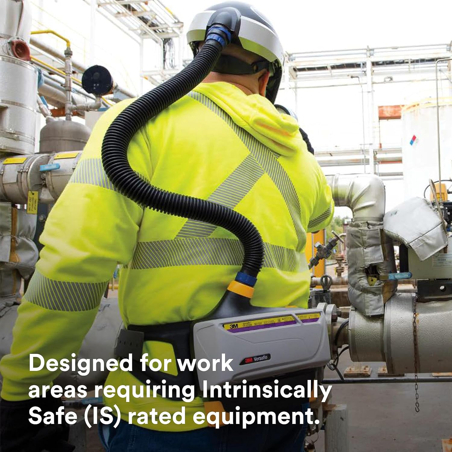 3M PAPR Respirator, Versaflo Powered Air Purifying Respirator Heavy Industry Kit, TR-800-HIK, Intrinsically Safe, NIOSH