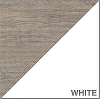 Bush Furniture Mayfield 6 Cube Bookcase in Pure White and Shiplap Gray | Storage for Home Office Workspace Shiplap Gray/Pure