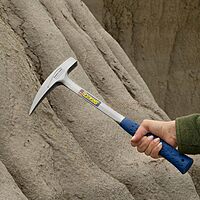 ESTWING Rock Pick 22 oz Geology Hammer with Pointed Tip & Shock Reduction Grip
