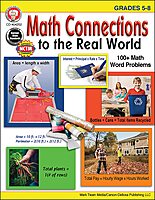 Mark Twain Math Connections to the Real World Activity Book, Workbook for Grades 5 and Up With Over 100 Word Problems, Mathematics Classroom or Homeschool Curriculum