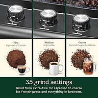 Cuisinart Espresso & Coffee Conical Burr Grinder, Black