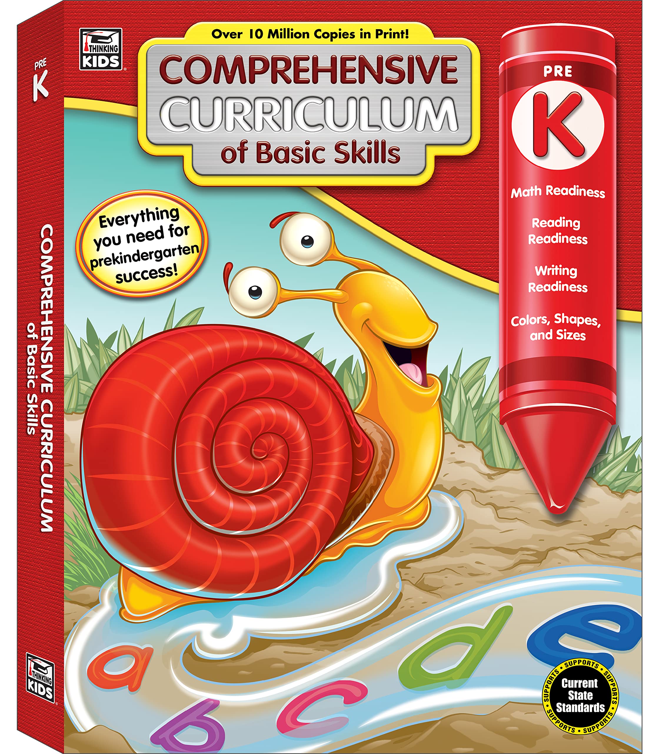 Carson Dellosa Comprehensive Curriculum of Basic Skills Preschool Workbook, Toddler Activity Book With Alphabet, Colors