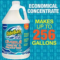 OdoBan Dive No-Rinse Wetsuit Cleaner Concentrate, Fresh Scent, 1 Gallon 128 Fl Oz (Pack of 1)