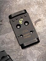 NIGHT FISION Optic Plate and Co-Witness Sight Set Compatible with Holosun EPS to Glock 17/19 MOS