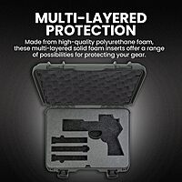 NANUK 910 Hard Case for Single Sporting Gear, IP67 Waterproof Hard Storage, Made in North America Short Multipurpose Case – (4.3’’ x 11.1’’ x 4.7’’) Olive