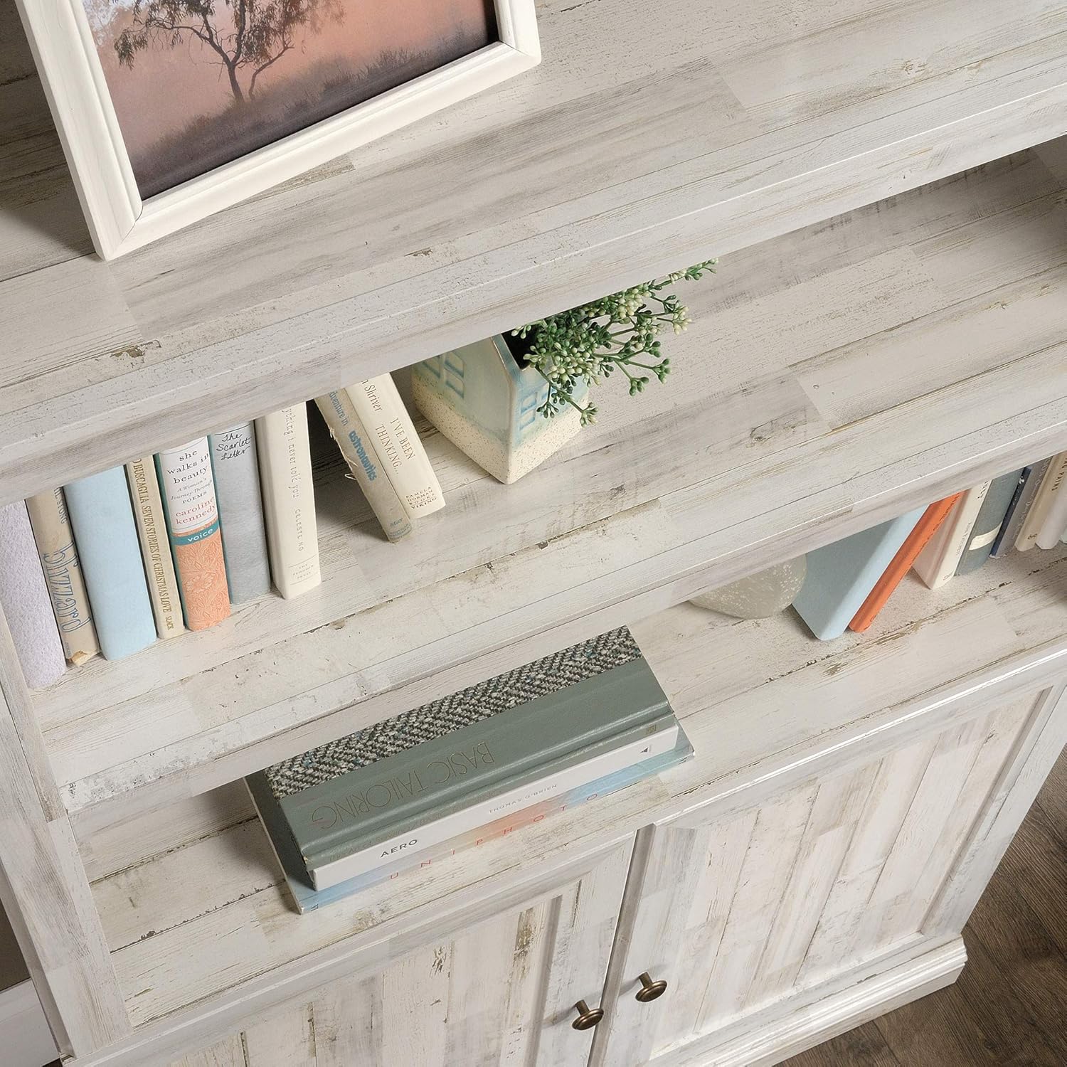 Sauder Select 70inH 5-Shelf Bookcase With Doors