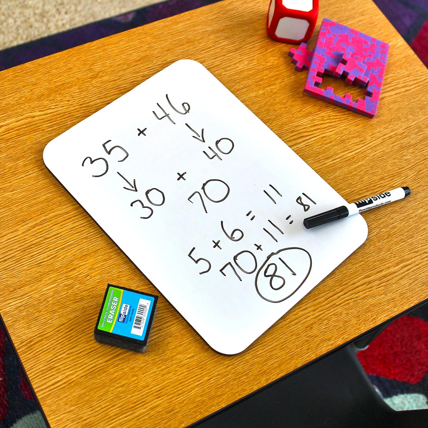 FLIPSIDE PRODUCTS Two-Sided Dry Erase White Boards Class Pack - 24 Pack