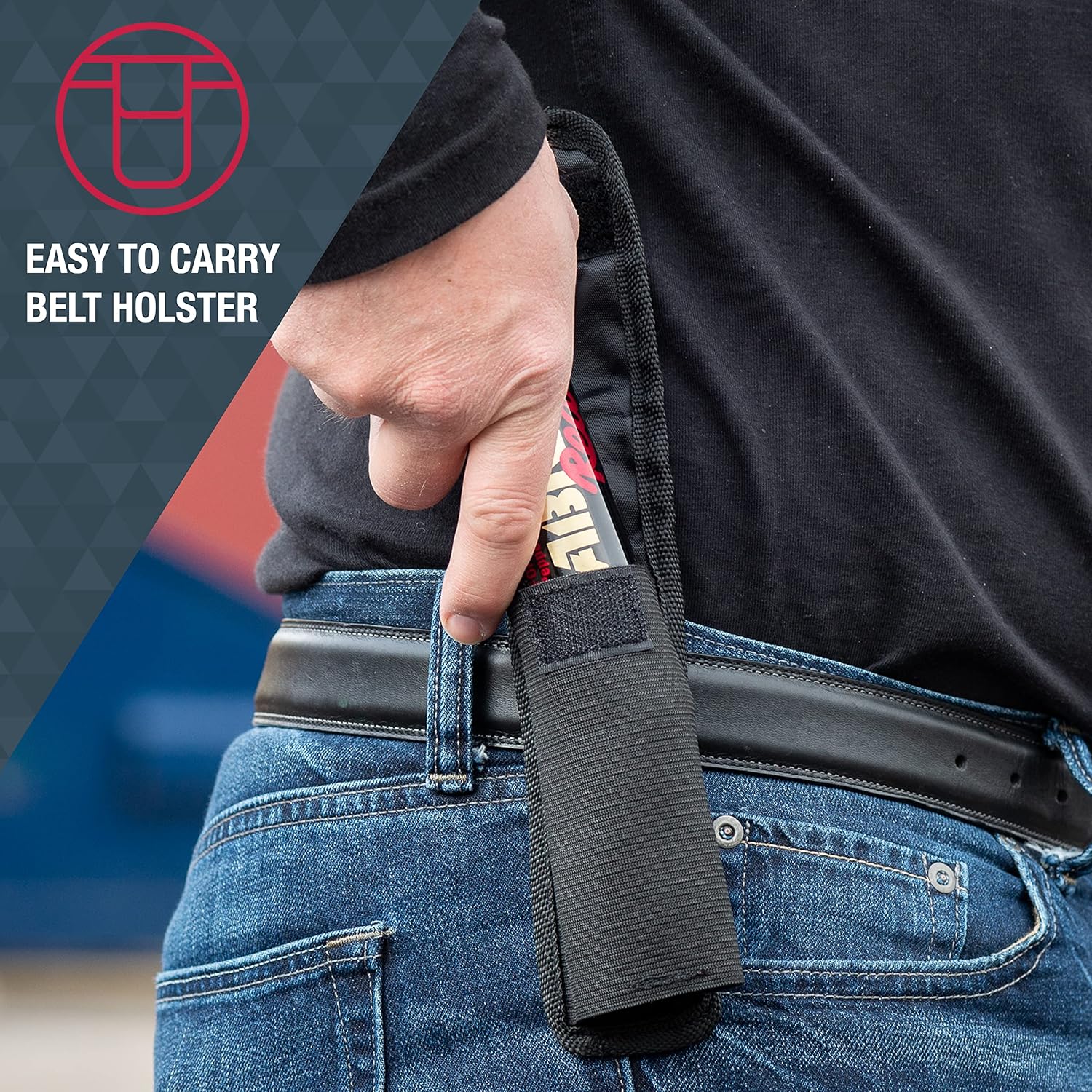 SABRE Nylon Belt Holster for Magnum 120 Series, Fits 122-Grams (4-Ounces) Models, Provides Quick Access To Protection